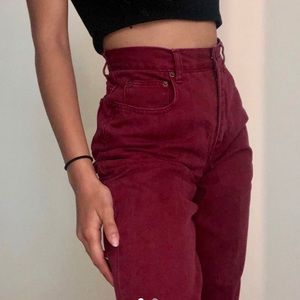 Vintage Burgundy high waisted pants